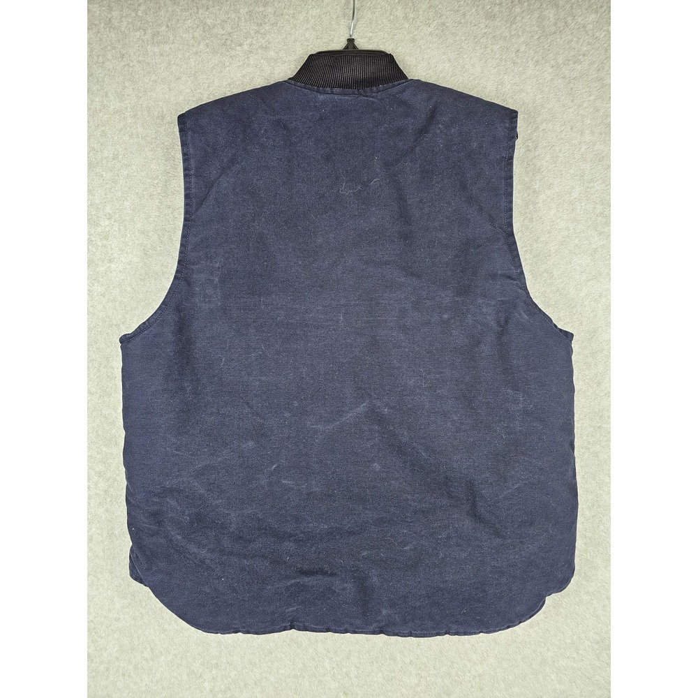 Vintage Carhartt Quilt-Lined Artic Vest "Midnight Blue" V02 MDT Mens LG USA Made - Picture 2 of 16